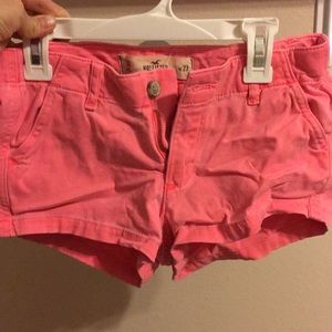 Girls pink cargo short shorts